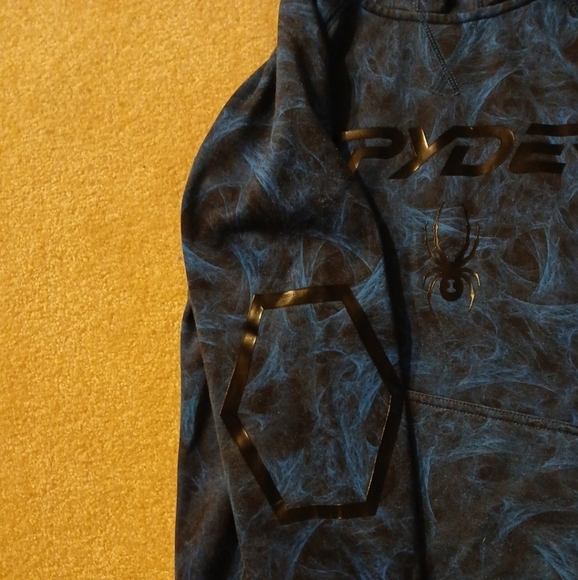 Spyder Youth Boy Hooded Sweatershirt Jacket M Fleece Lined (FL) - Picture 3 of 9